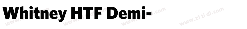 Whitney HTF Demi字体转换